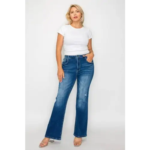 High Rise Pocket Bootcut Jeans