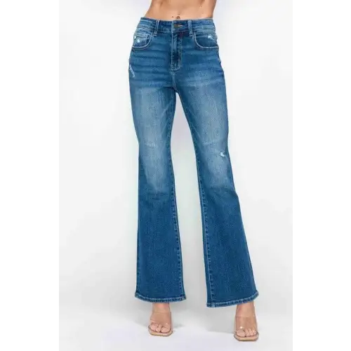 High Rise Pocket Bootcut Jeans