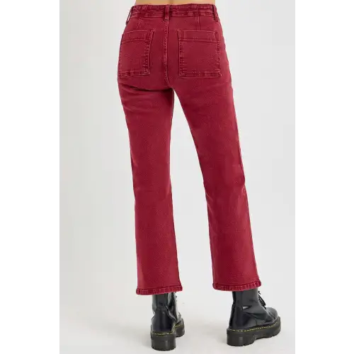 Patch Pockets Jeans