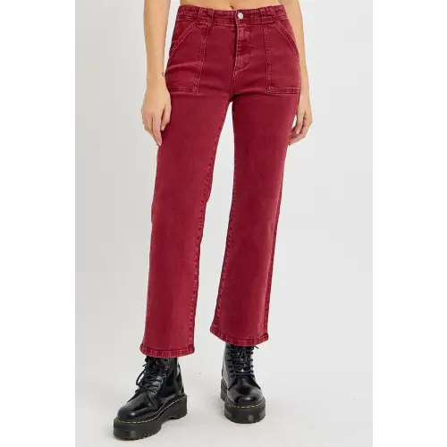 Patch Pockets Jeans