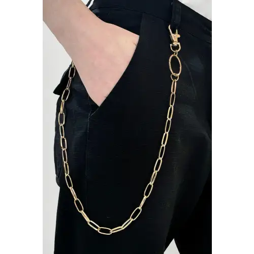Iron Chain Belt Gold One Size