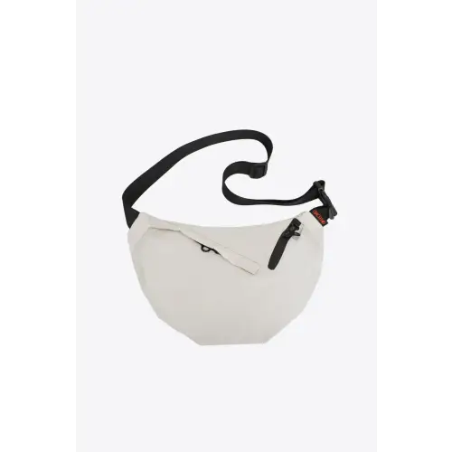 Stylish Large Nylon Sling Bag Ivory One Size