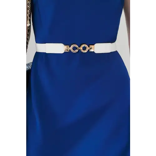 Gold Leather Circles Belt