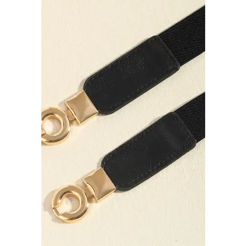 Gold Leather Circles Belt