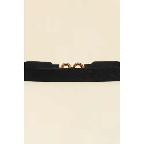 Gold Leather Circles Belt