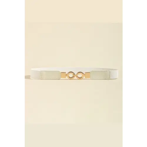 Gold Leather Circles Belt