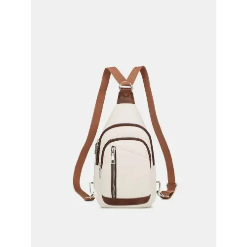 Stylish Leather Crossbody Bag with Two Detachable Straps
