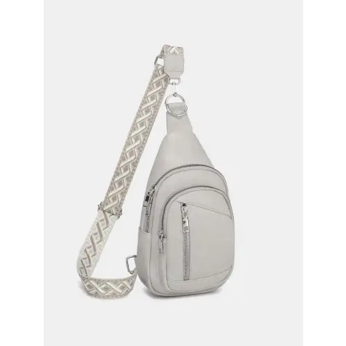 Stylish Leather Crossbody Bag with Two Detachable Straps
