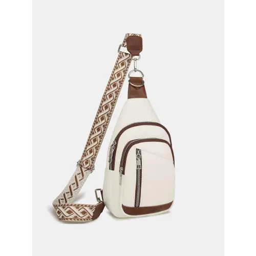 Stylish Leather Crossbody Bag with Two Detachable Straps