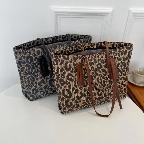 Stylish Leather Leopard Tote Bag for Fashion-Forward Shoppers