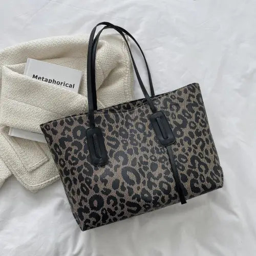 Stylish Leather Leopard Tote Bag for Fashion-Forward Shoppers