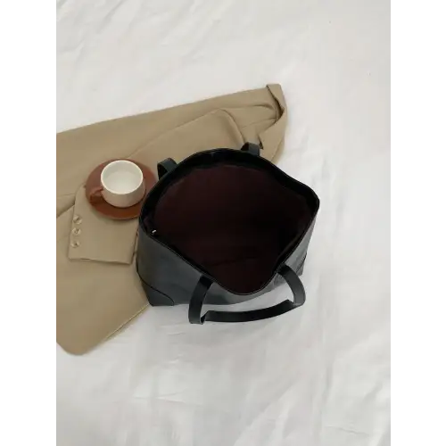 Stylish Leather Medium Tote Bag