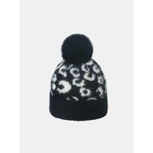 Excellent Leopard Pompom Hat