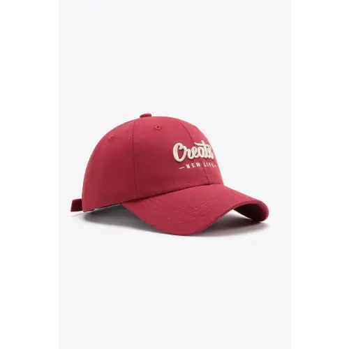 Maroon Cotton Baseball Cap Original