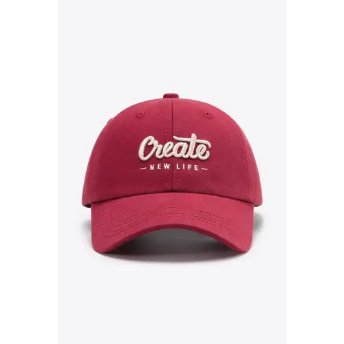 Maroon Cotton Baseball Cap Original