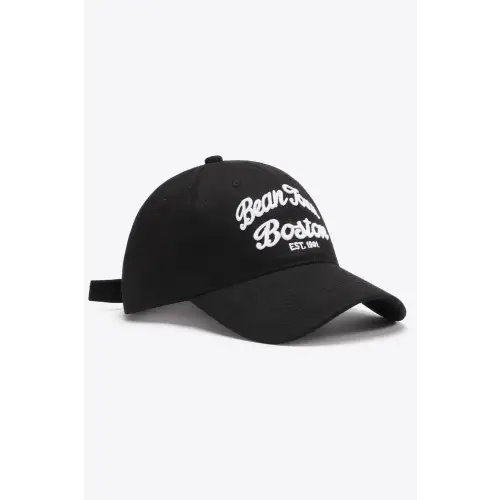Maroon Embroidered Graphic Baseball Cap