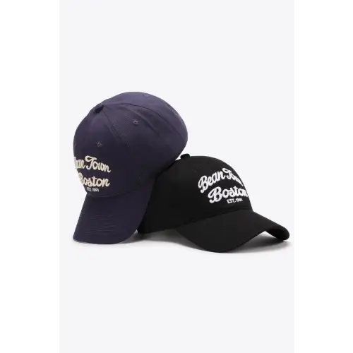 Maroon Embroidered Graphic Baseball Cap