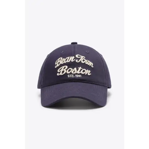 Maroon Embroidered Graphic Baseball Cap