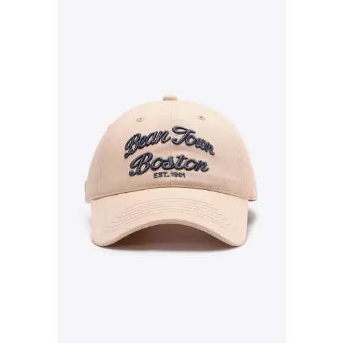 Maroon Embroidered Graphic Baseball Cap