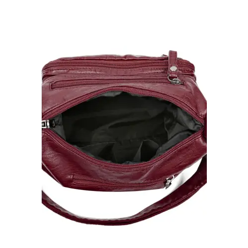 Stylish Multi-Pocket PU Leather Crossbody Bag for Everyday Chic