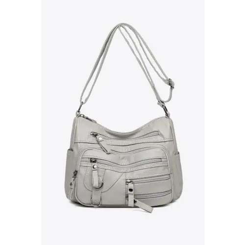 Stylish Multi-Pocket PU Leather Crossbody Bag for Everyday Chic