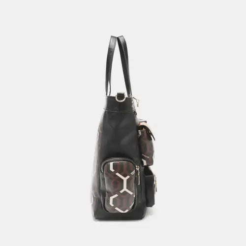 USA Geometric Pattern Tote Bag