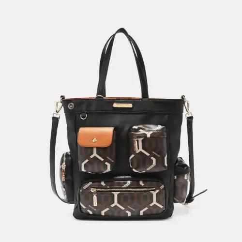USA Geometric Pattern Tote Bag