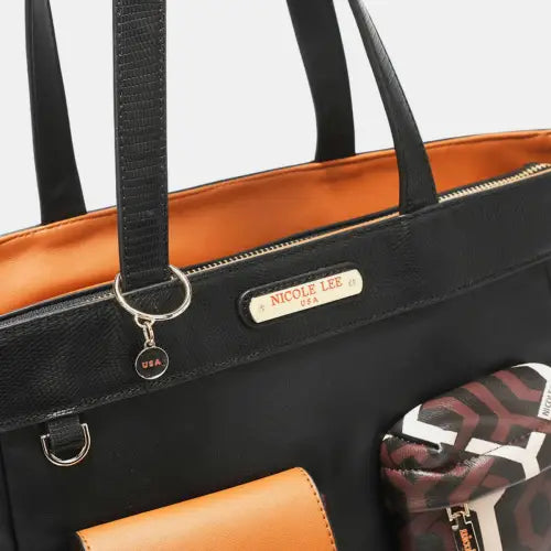 USA Geometric Pattern Tote Bag