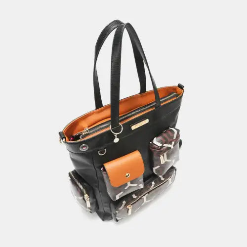 USA Geometric Pattern Tote Bag