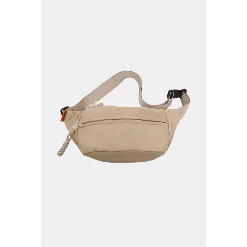 Stylish Nylon Sling Bag Ready for Adventure Sand One Size
