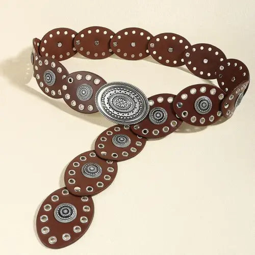 Oval Leather Belt