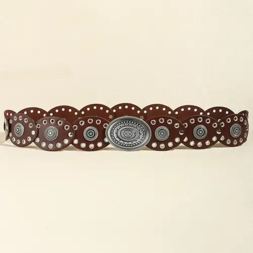 Oval Leather Belt