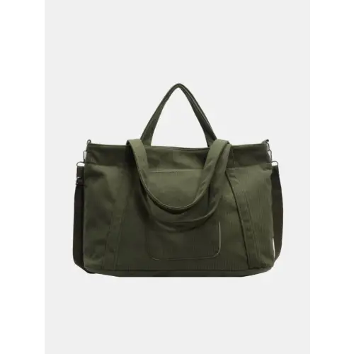 Stylish Pink Corduroy Solid Large Tote Bag for Everyday Adventures