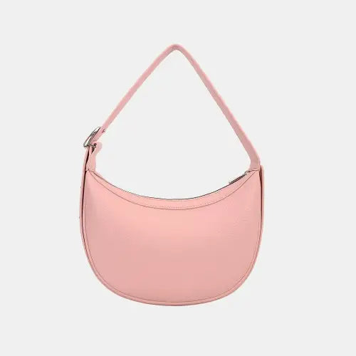 Pink Leather Crossbody Bag