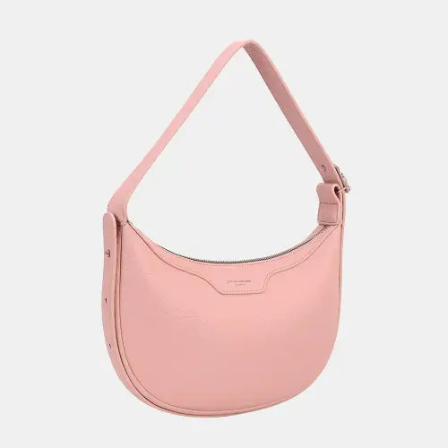 Pink Leather Crossbody Bag Pink One Size