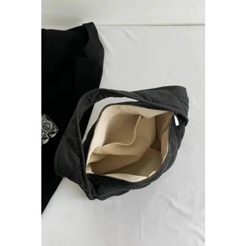 Stylish Pink Nylon Shoulder Bag