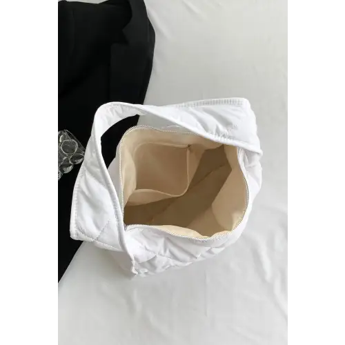 Stylish Pink Nylon Shoulder Bag