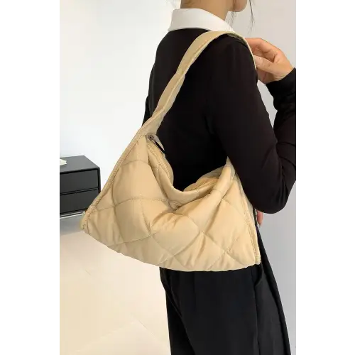 Stylish Pink Nylon Shoulder Bag