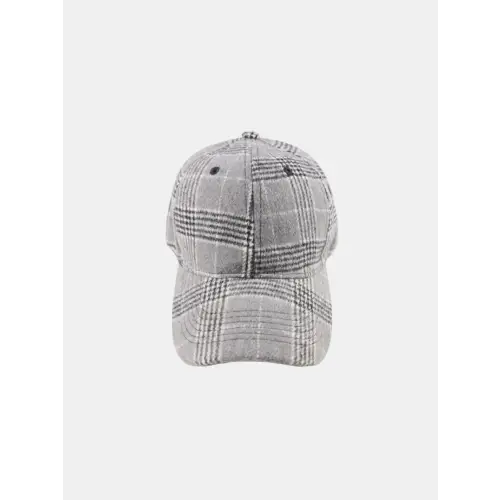 Plaid Cotton Baseball Cap