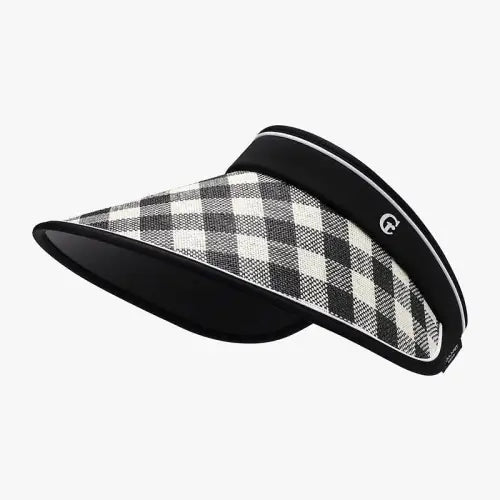 Plaid Natural Grass Sun Hat