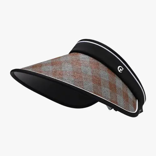 Plaid Natural Grass Sun Hat