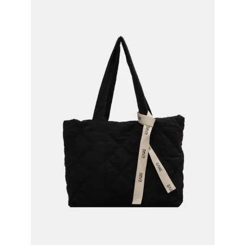 Quilted Nylon Tote Bag