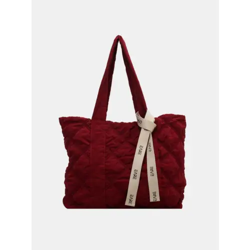 Quilted Nylon Tote Bag