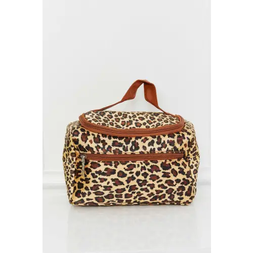 Stylish Red Plaid Printed Makeup Bag for On-the-Go Glamour