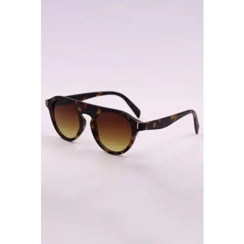 Stylish Round Polycarbonate Rim Sunglasses