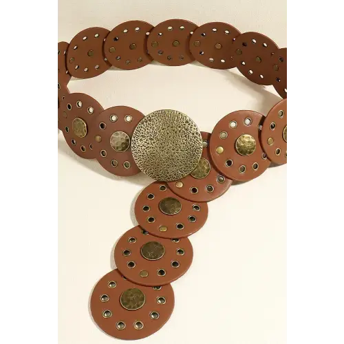 Round Leather Belt