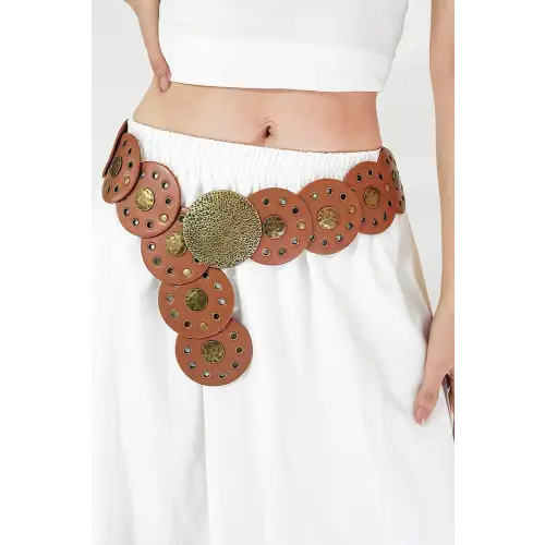 Round Leather Belt