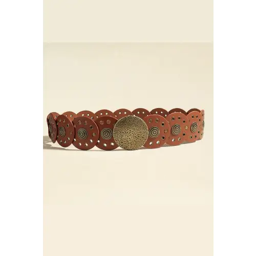 Round Leather Belt