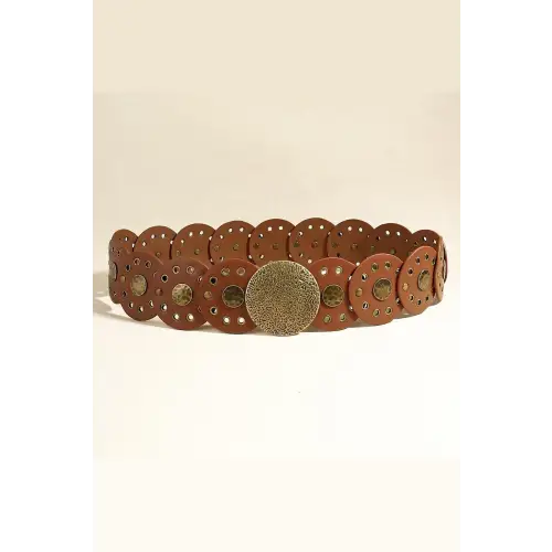 Round Leather Belt