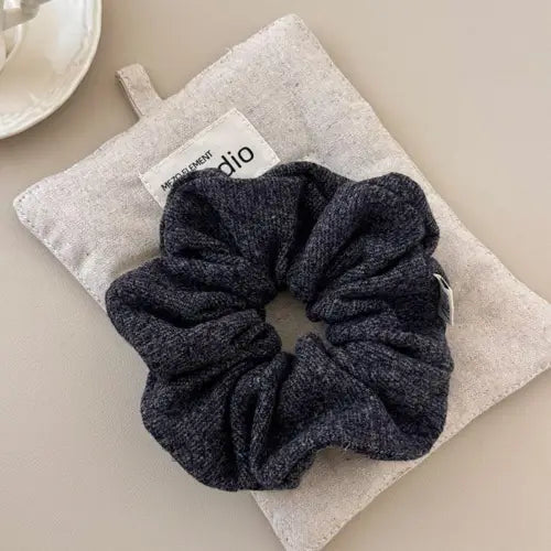 Ruched Heathered Scrunchies